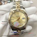Perfect Replica Rolex Datejust 40mm Watches - Two Tone Jubilee Band Gold Dial